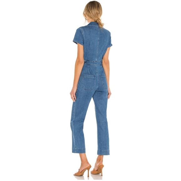 SHOW ME YOUR MUMU Emery Jumpsuit French Blue Women’s Size Small - Picture 3 of 7